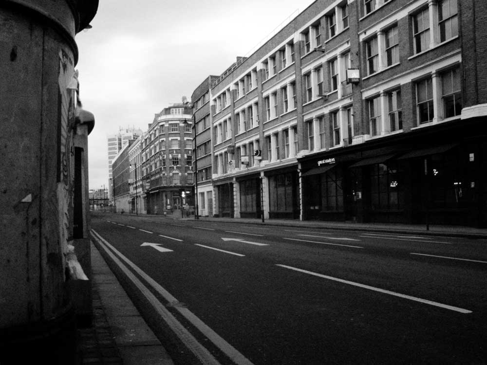Great Eastern Street, London at lunchtime 